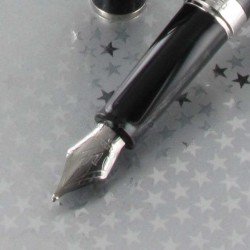 STYLO PLUME (M) Hémisphère Laque Noire CT de WATERMAN