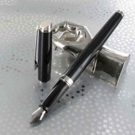 STYLO PLUME (M) Hémisphère Laque Noire CT de WATERMAN STYLO PLUME (M) Hémisphère Laque Noire CT de WATERMAN