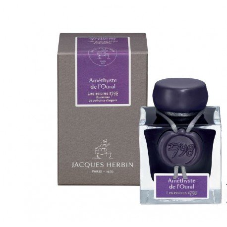 Flacon d'encre Améthyste de l'Oural 50 ml 1798 J. Herbin® Flacon d'encre Améthyste de l'Oural 50 ml 1798 J. Herbin®