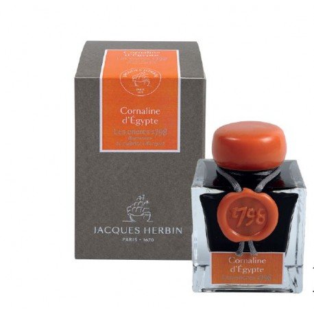 Flacon d'encre Cornaline d'Egypte 50 ml 1798 J. Herbin® Flacon d'encre Cornaline d'Egypte 50 ml 1798 J. Herbin®