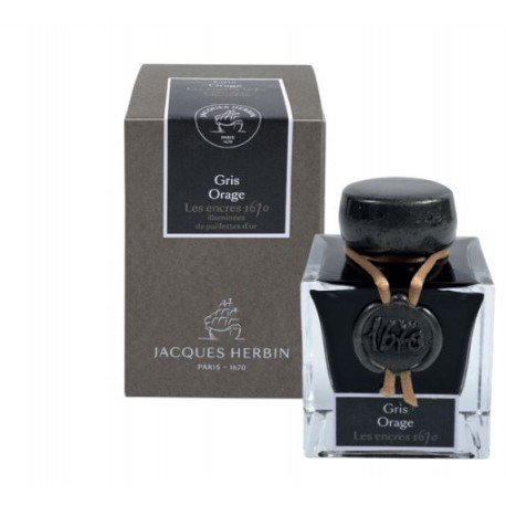 Flacon d'encre 1670 J. Herbin® Gris Orage 50 ml Flacon d'encre 1670 J. Herbin® Gris Orage 50 ml