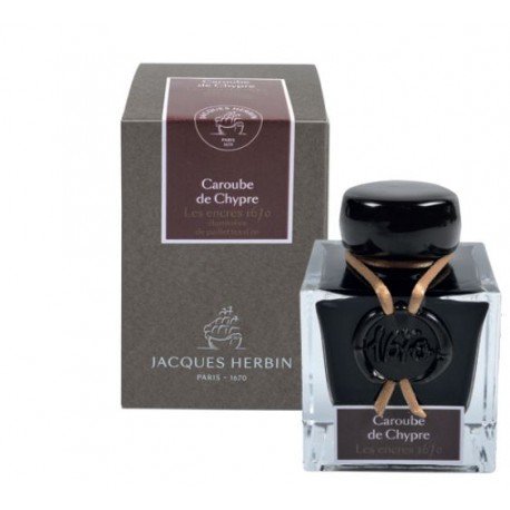 Flacon d'encre 1670 J. Herbin® Caroube de Chypre 50 ml Flacon d'encre 1670 J. Herbin® Caroube de Chypre 50 ml