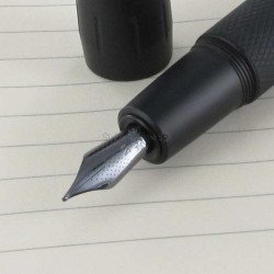 Stylo Plume "e-motion" Pure Black Aluminium Noir