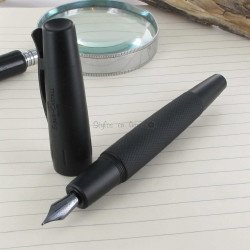 Stylo Plume "e-motion" Pure Black Aluminium Noir