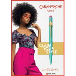 Stylo Bille Caran d'Ache® 849 "50 ans" Bleu
