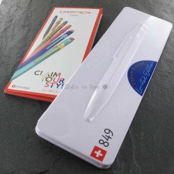 Stylo Bille Caran d'Ache® 849 "50 ans" Bleu