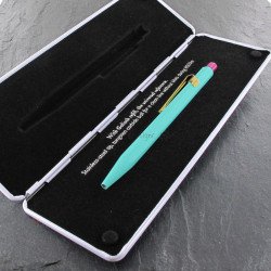 Stylo Bille Caran d'Ache® 849 "50 ans" Turquoise