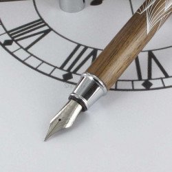 Coffret Stylo Roller Oberthur® "Canopée" Bois de Noyer