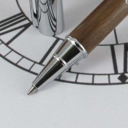 Coffret Stylo Roller Oberthur® "Canopée" Bois de Noyer