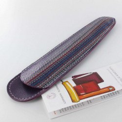 Grand Fourreau Cuir Recife® Origins Violet (1 Stylo)