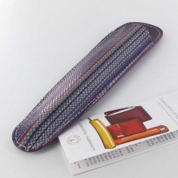 Grand Fourreau Cuir Recife® Origins Violet (1 Stylo)