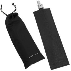 Grand Fourreau Cuir Hugo Boss® Noir (1 Stylo)