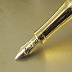 Stylo Plume Moyenne Cross® "Année du Rat" Laqué Bleu & Or 23 cts