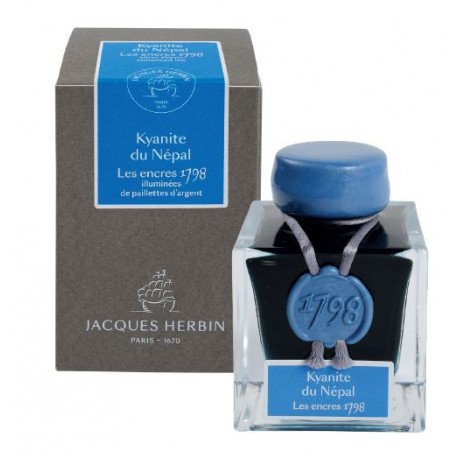 Flacon d'encre Kyanite du Népal 50 ml 1798 J. Herbin® Flacon d'encre Kyanite du Népal 50 ml 1798 J. Herbin®