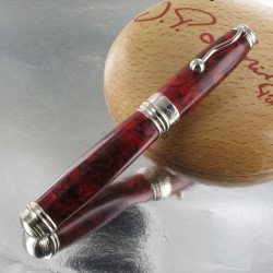 Stylo Plume Jean Pierre Lépine® "INDIGO" Rouge Marbré
