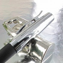 STYLO PLUME "e-motion"bois de poirier nuit,métal chromé