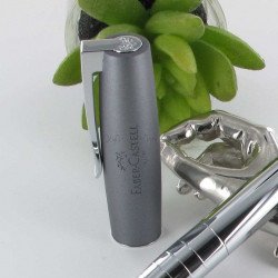 Stylo Plume Faber Castell® "Loom Metallic" Gris