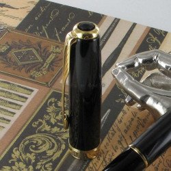 STYLO ROLLER SONNET Laque noire Intense GT de PARKER