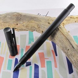 Stylo Plume Moyenne Faber Castell® "NEO" noir mat
