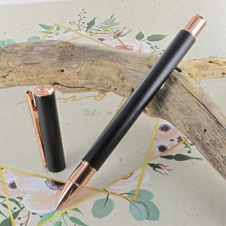 Stylo Roller Faber Castell® "NEO" noir mat, or rose Stylo Roller Faber Castell® "NEO" noir mat, or rose