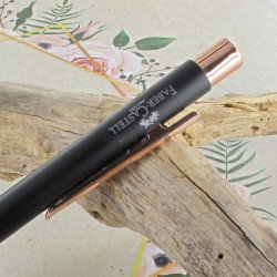 Stylo Bille Faber Castell® "NEO" noir mat, or rose