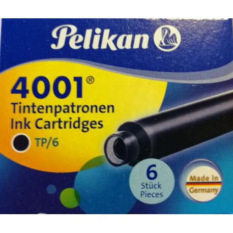 Cartouches Bleues Noires boite de 6 Pelikan® standard Cartouches Bleues Noires boite de 6 Pelikan® standard