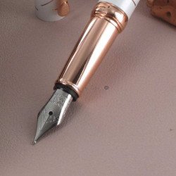 Stylo Plume Oberthur® "Palazzo" Laqué Blanc