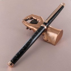 Stylo Roller Oberthur® "Palazzo" Laqué Noir