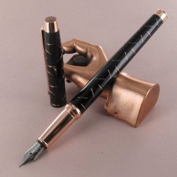 Stylo Plume Oberthur® "Palazzo" Laqué Noir