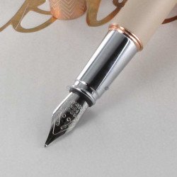 Stylo plume (M) Oberthur® "Fusion" Crème Cuivré