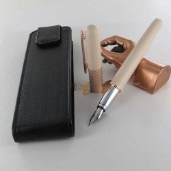 Stylo plume (M) Oberthur® "Fusion" Crème Cuivré