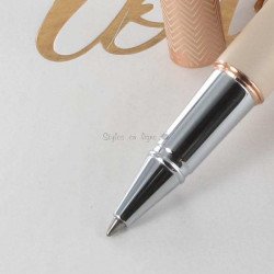 Stylo Roller Oberthur® "Fusion" Crème Cuivré