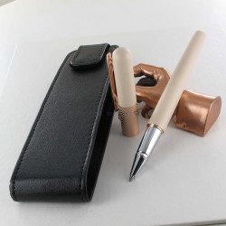 Stylo Roller Oberthur® "Fusion" Crème Cuivré