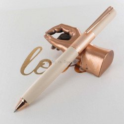 Stylo Bille Oberthur® "Fusion" Crème Cuivré
