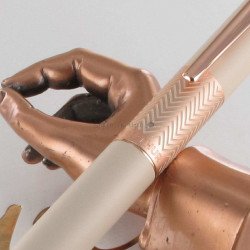 Stylo Bille Oberthur® "Fusion" Crème Cuivré