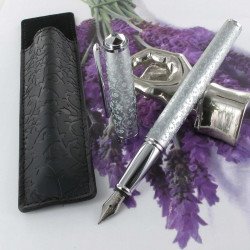 Stylo Plume Oberthur® "Byzance" Gris Perle Aqua