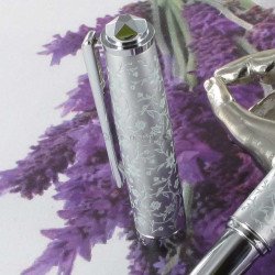 Stylo Plume Oberthur® "Byzance" Gris Perle Aqua