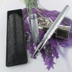 Stylo Bille Oberthur® "Byzance" Gris Perle Aqua