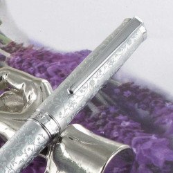Stylo Bille Oberthur® "Byzance" Gris Perle Aqua