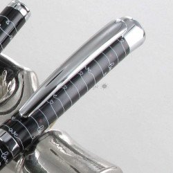 Parure stylos Plume & Bille Oberthur® "Idylle" Noir