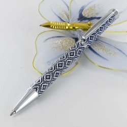 Stylo Bille Oberthur® "Indigo" Laqué Marine