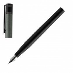 Stylo Plume Hugo Boss® Explore® Brossé Gris