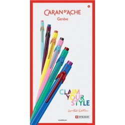 Stylo Bille Caran d'Ache® 849 "Claim Your Style" Hibiscus
