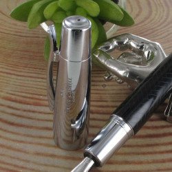 STYLO PLUME "e-motion" parquet noir, résine précieuse