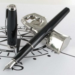 STYLO PLUME SONNET Laque noire Intense CT de PARKER
