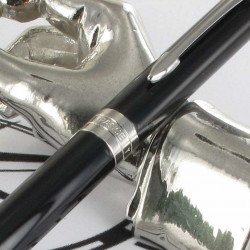 STYLO BILLE SONNET Laque noire Intense CT (Slim) de PARKER