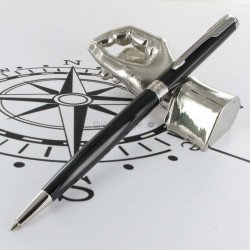 STYLO BILLE SONNET Laque noire Intense CT (Slim) de PARKER