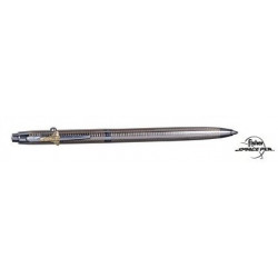 Stylo Bille FISHER® Space 1 - Chromé Quadrillé avec Navette