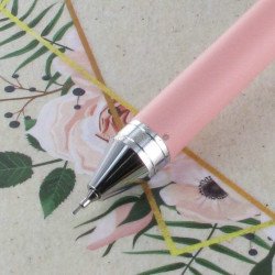 Stylo multifonctions Enzo Varini® Rose "4 en 1"
