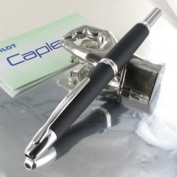 Stylo Plume Pilot® Capless Noir Mat Rhodié, plume moyenne